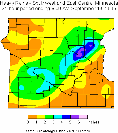 Heavy Rains Over Southwest And Central Minnesota September 12 13